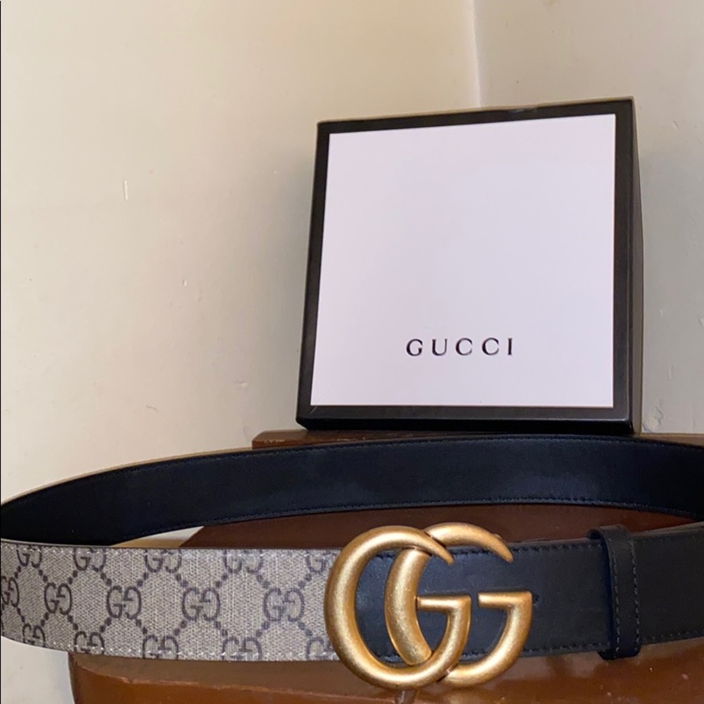 GG belt with Double G buckle